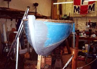The new stem of Florence - Maritime Museum workshop on 15 May 2000